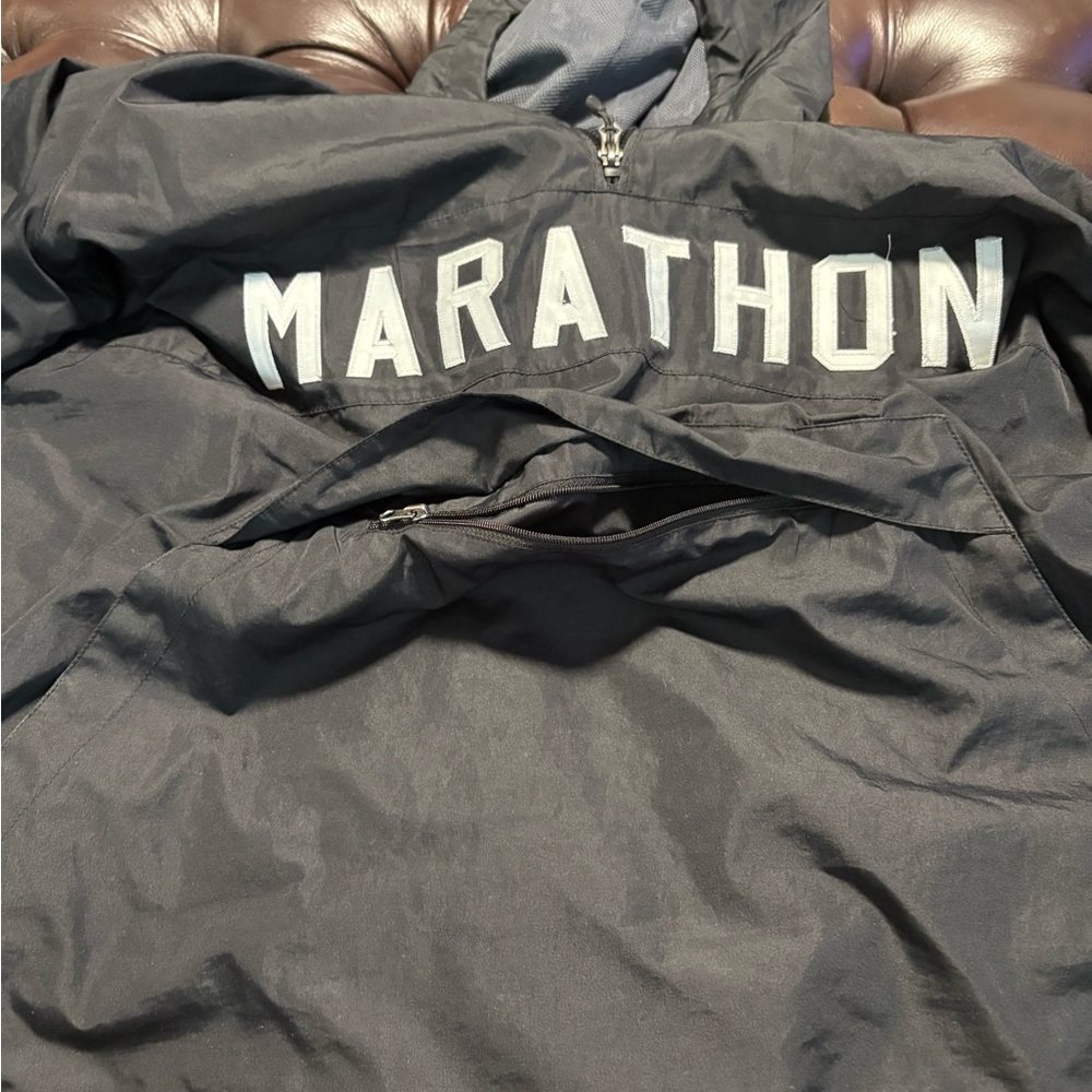 The Marathon Clothing Black Windbreaker